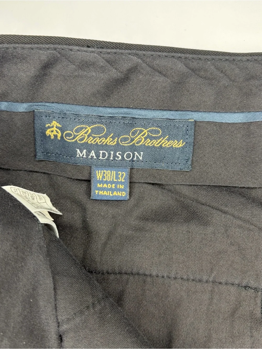 Brooks Brothers Black Madison Fit Dress Pants 38x32